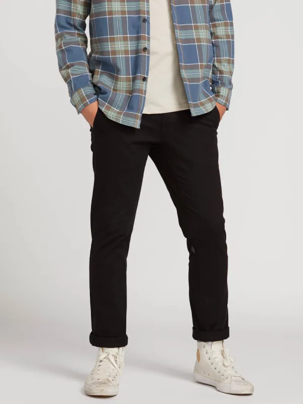 Frickin Slim Chino Pants - Black sold by Volcom