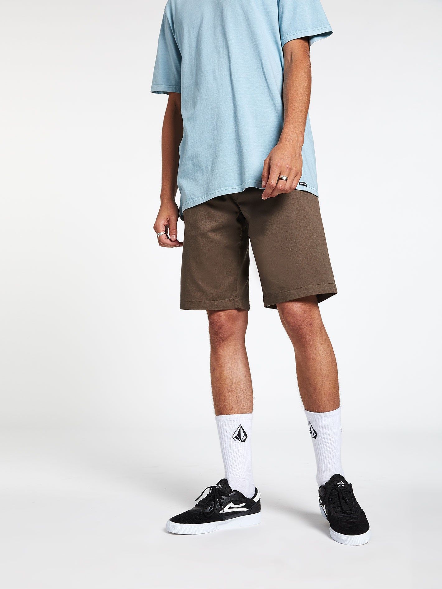 Frickin Chino Shorts - Mushroom sold by Volcom