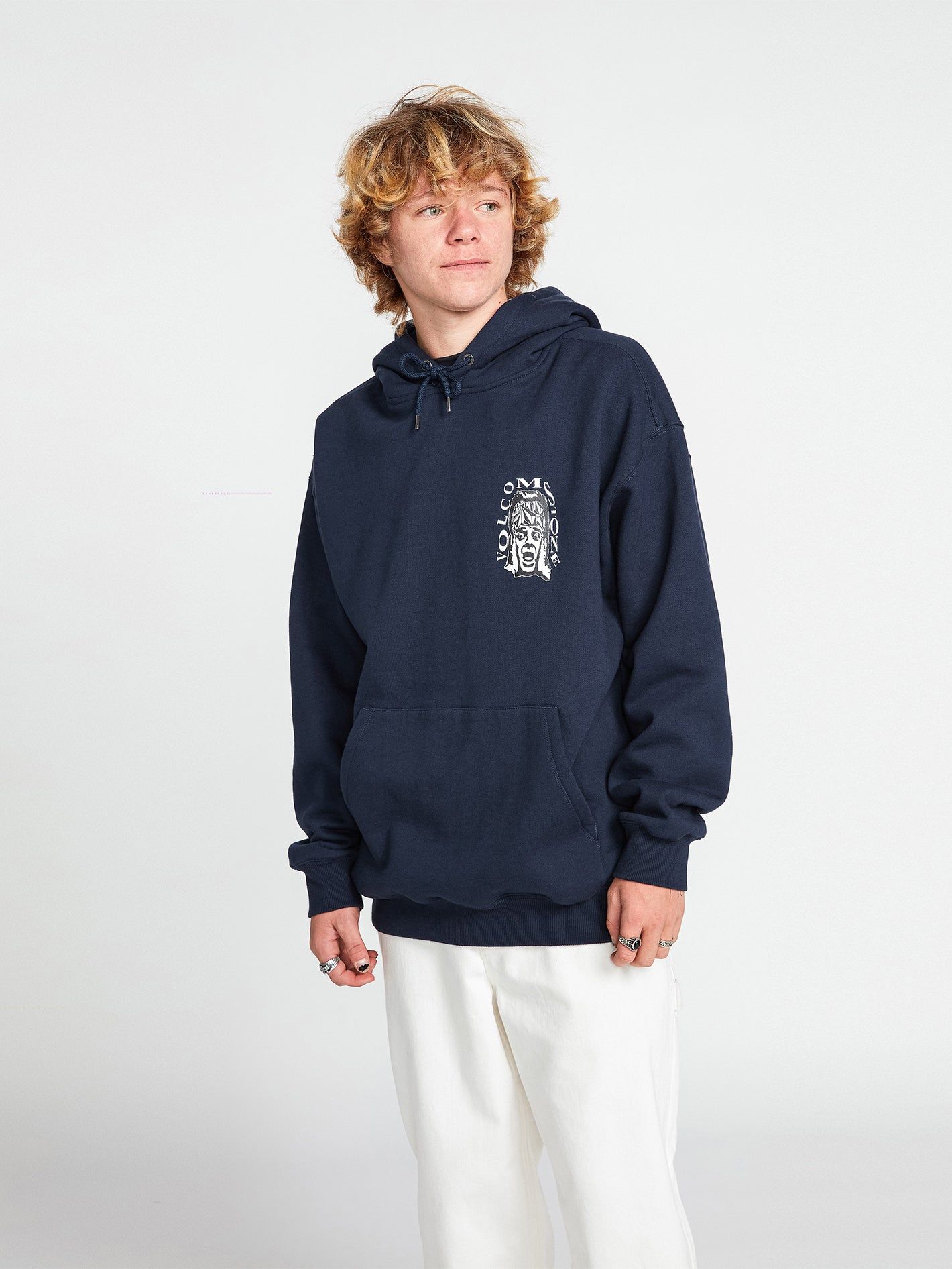 Skate Vitals Pullover Hoodie - Navy sold by Volcom product image thumbnail 4