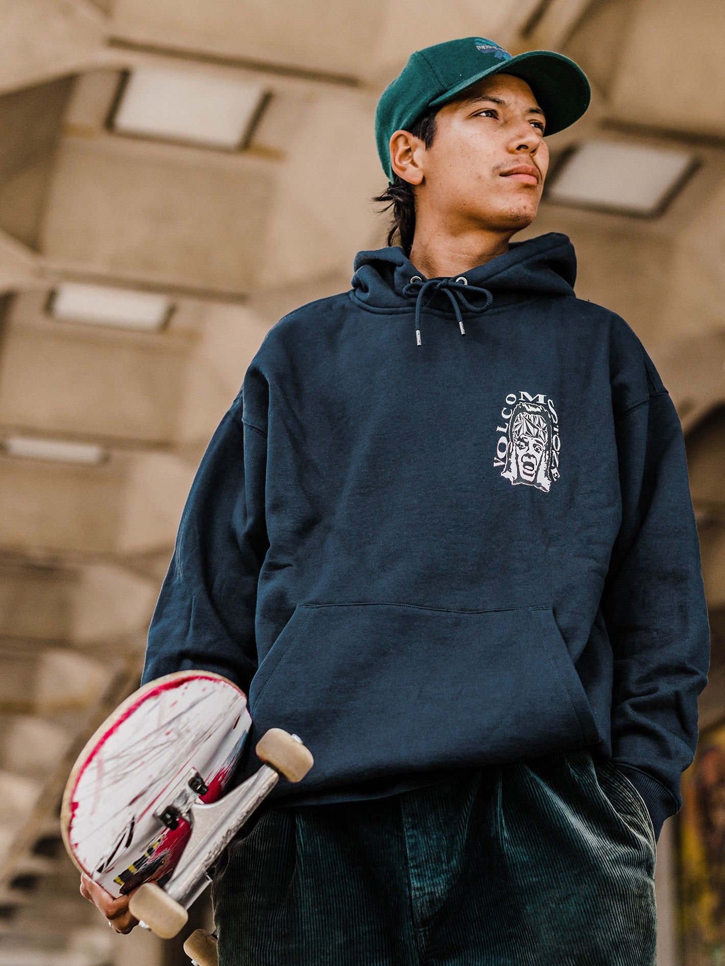 Skate Vitals Pullover Hoodie - Navy sold by Volcom product image thumbnail 3