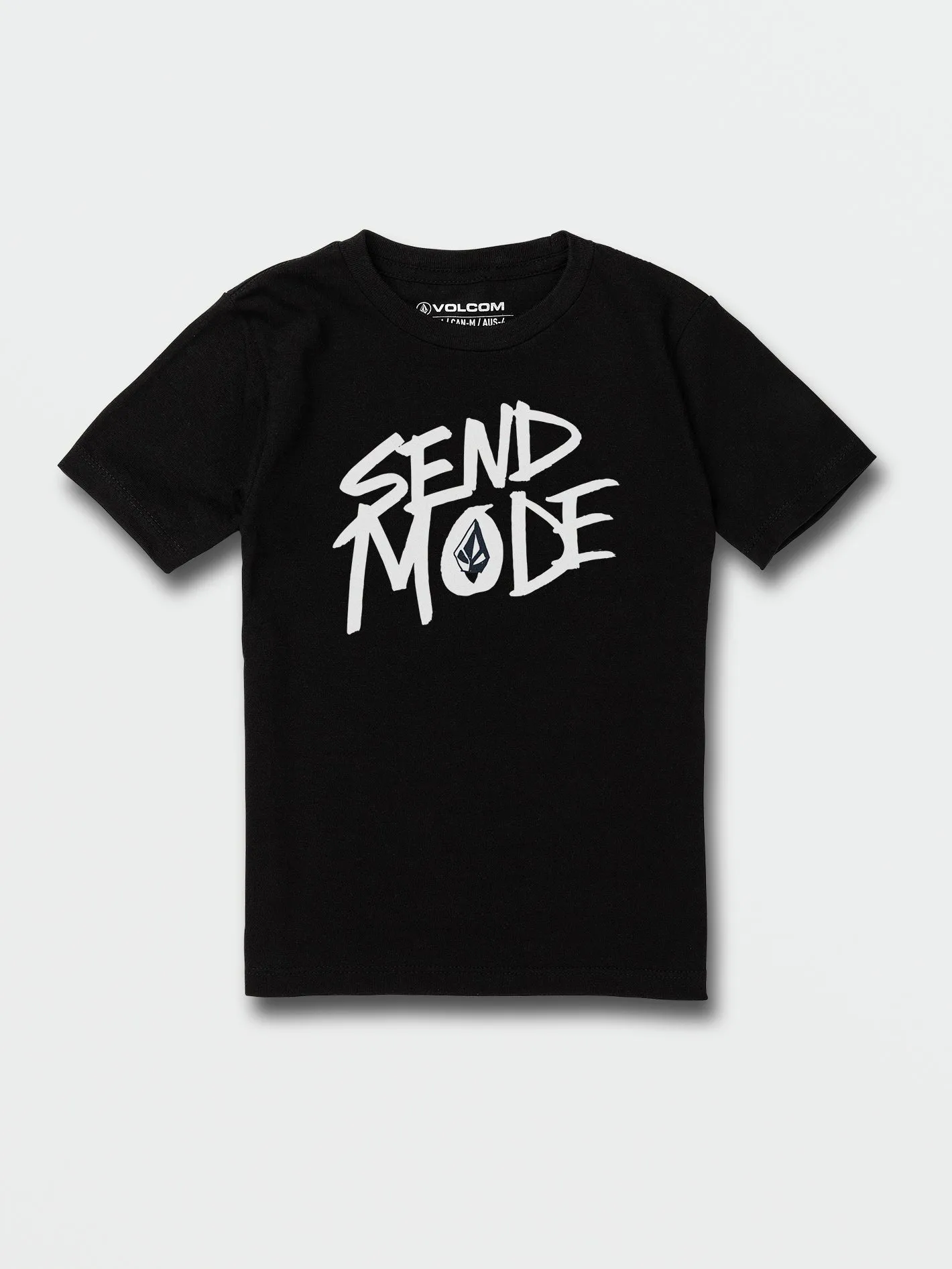 Little Boys Send Mode Short Sleeve Tee - Black sold by Volcom