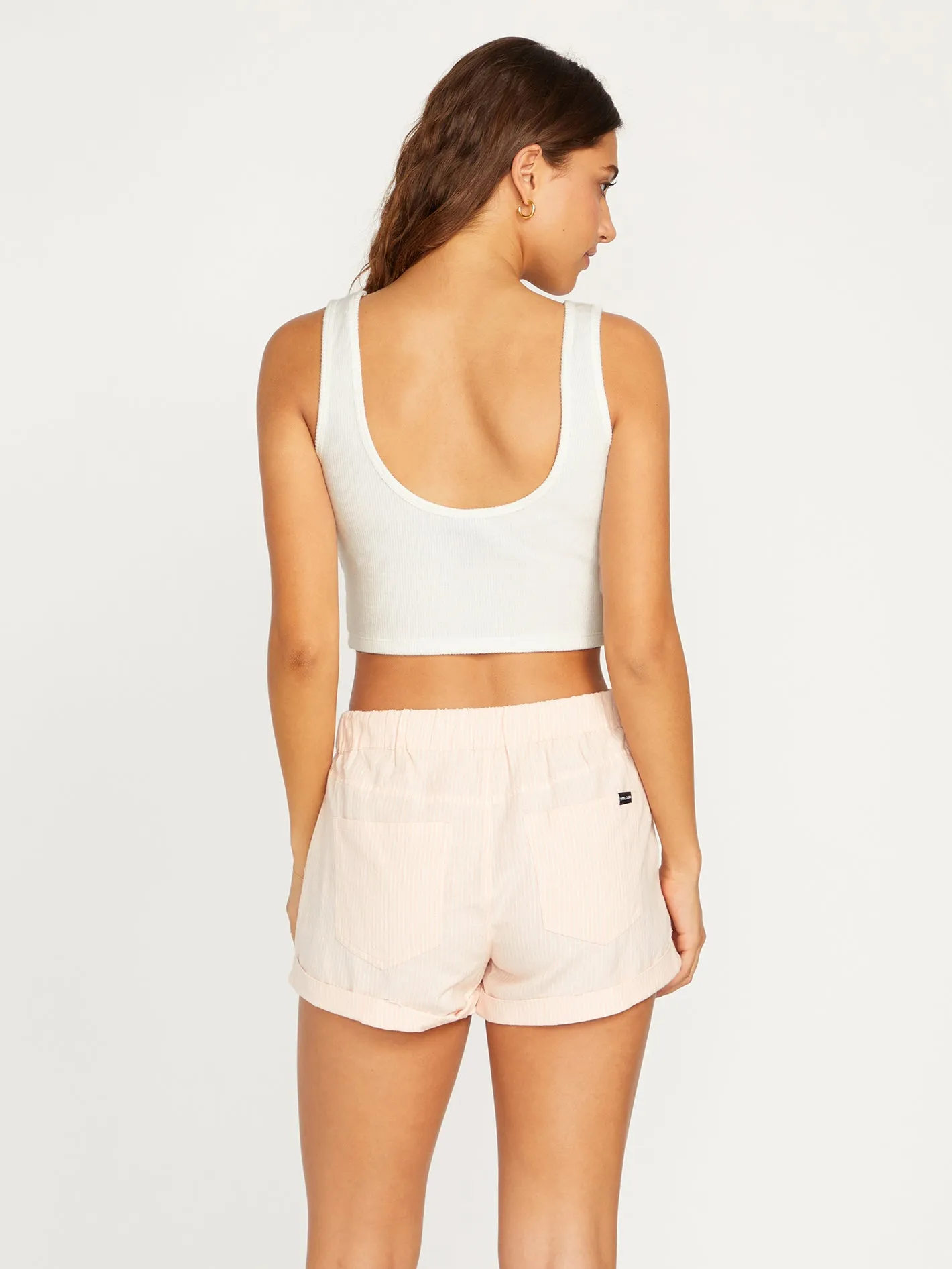 Lived in Lounge Cropped Rib Tank - Star White sold by Volcom product image thumbnail 3