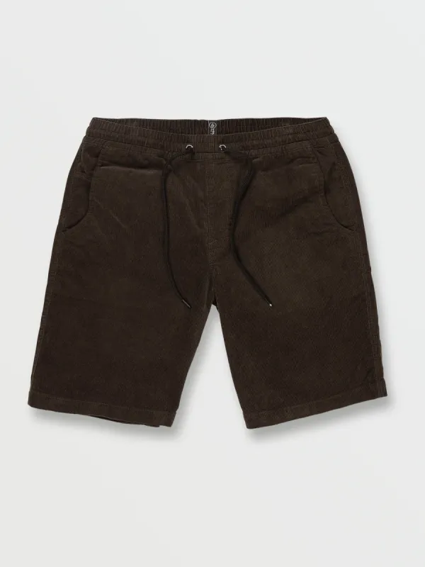 Rainer Mix Elastic Waist Shorts - Rinsed Black sold by Volcom