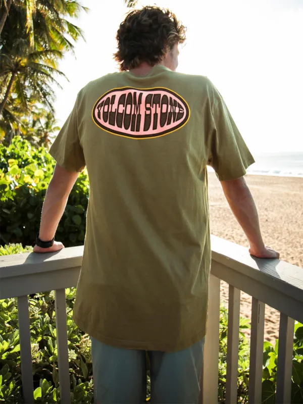 Lapper Short Sleeve Tee - Military sold by Volcom