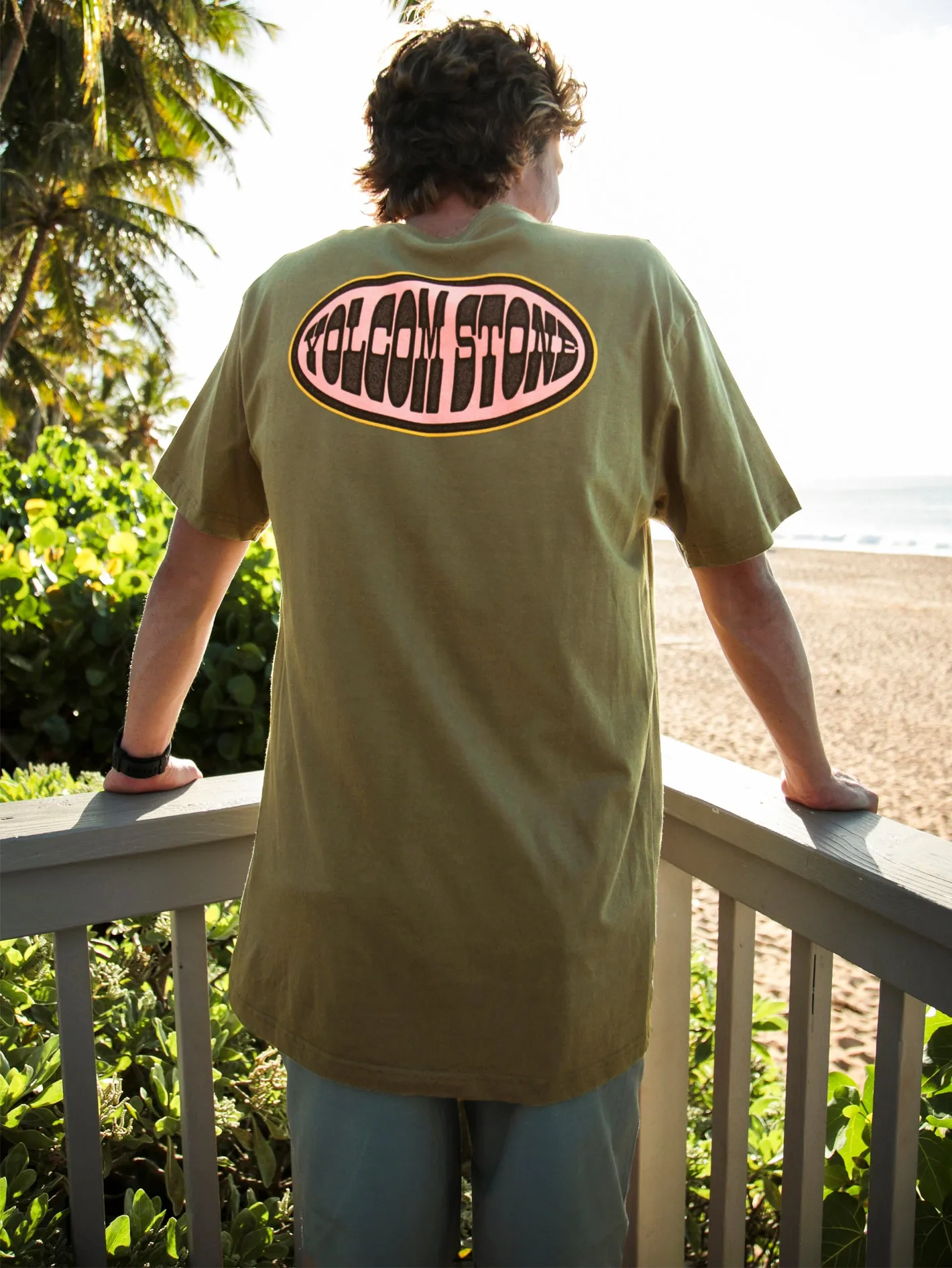 Lapper Short Sleeve Tee - Military sold by Volcom