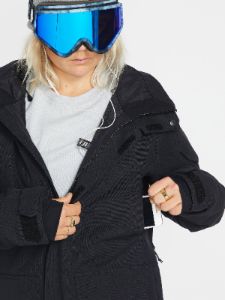 Womens T.T.T. 4-In-1 Jacket - Black (2022) sold by Volcom