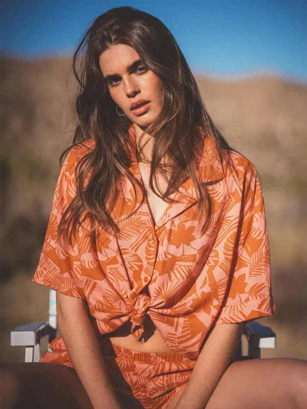 Excapism Top - Burnt Sienna sold by Volcom