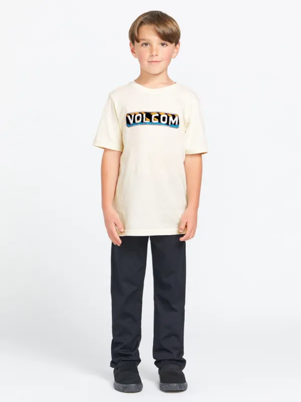 Little Boys Grass Pass Short Sleeve Tee - Off White Heather sold by Volcom