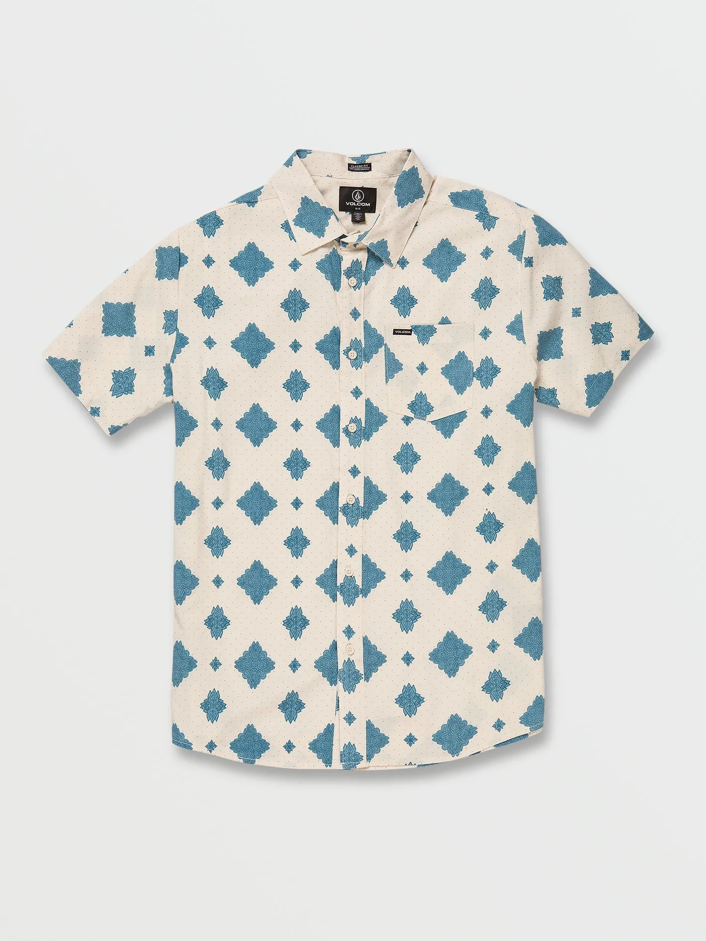 Grit Mandala Short Sleeve Shirt - Whitecap Grey sold by Volcom
