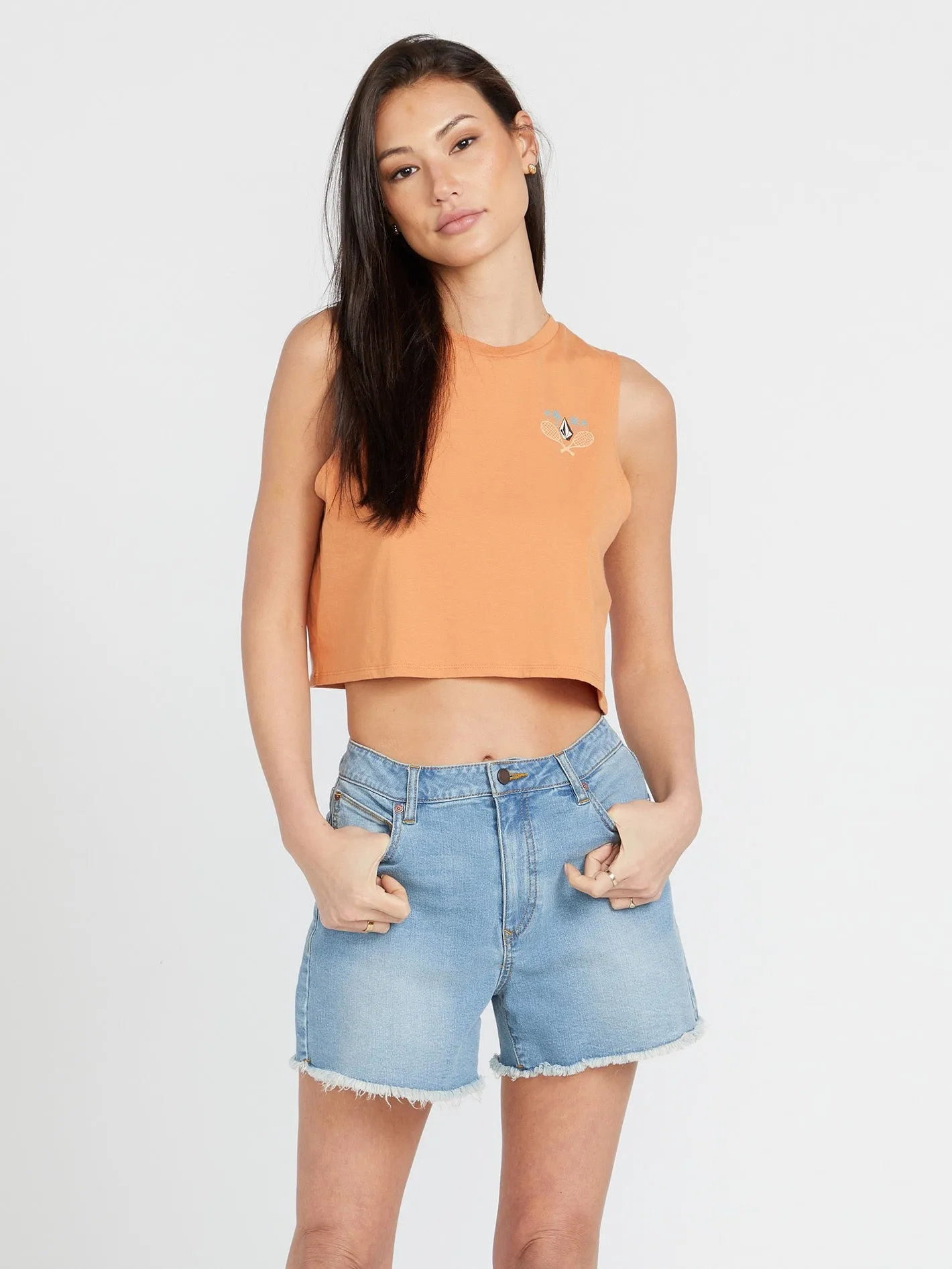 Stone Hour Crop Tank - Wild Ginger sold by Volcom