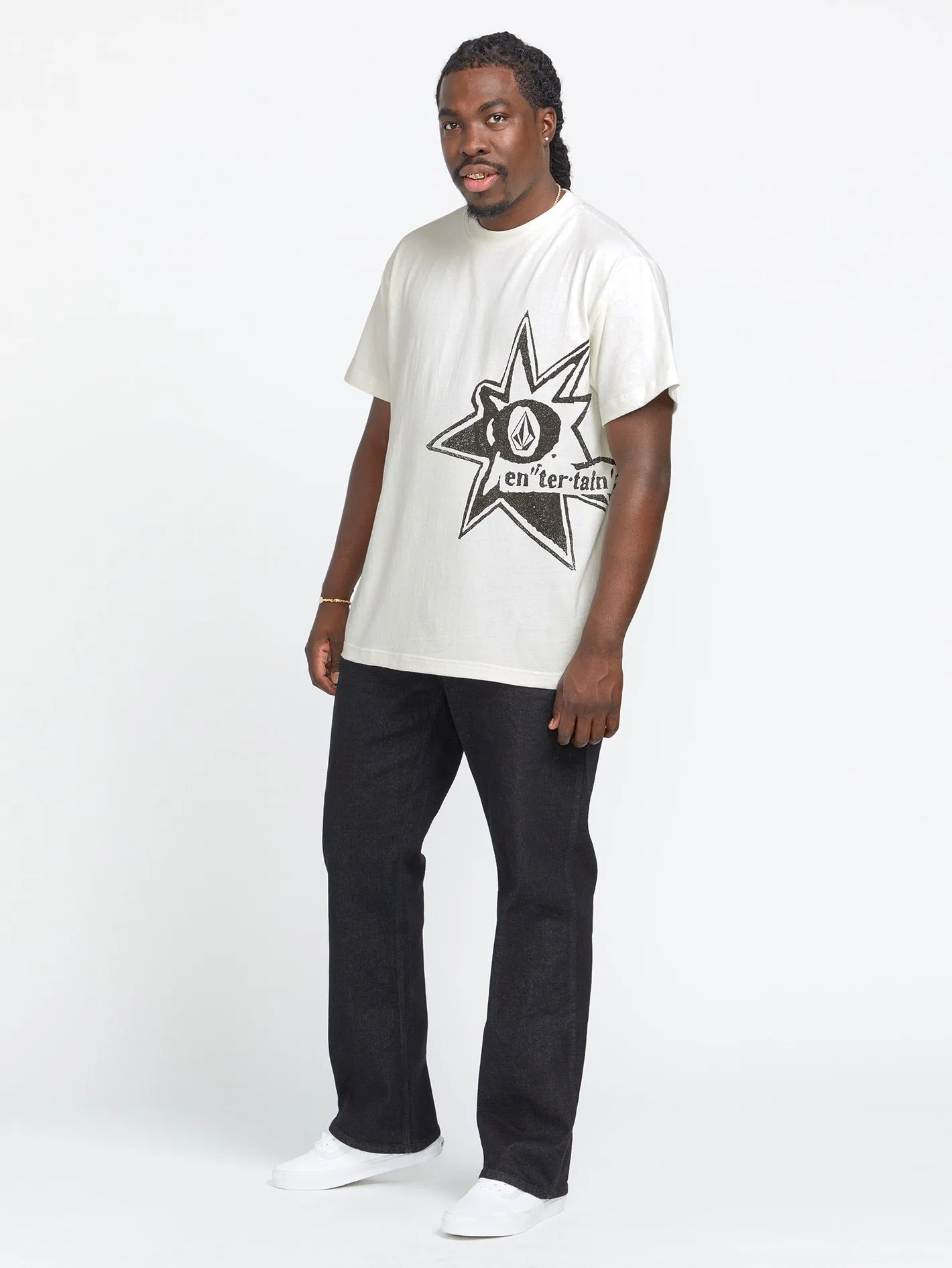 Volcom Entertainment Stone Burst Short Sleeve Tee - Off White sold by Volcom product image thumbnail 4