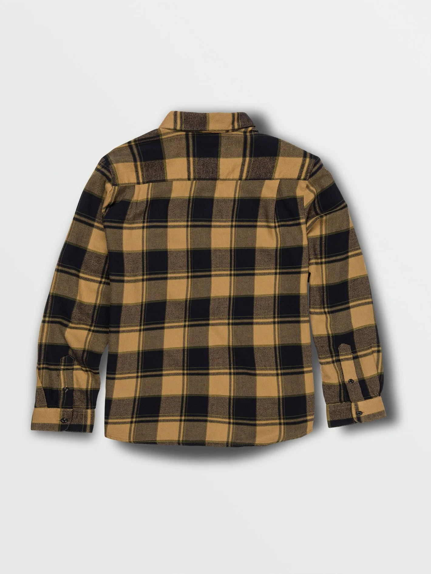Little Boys Caden Long Sleeve Flannel - Dark Khaki sold by Volcom product image thumbnail 2