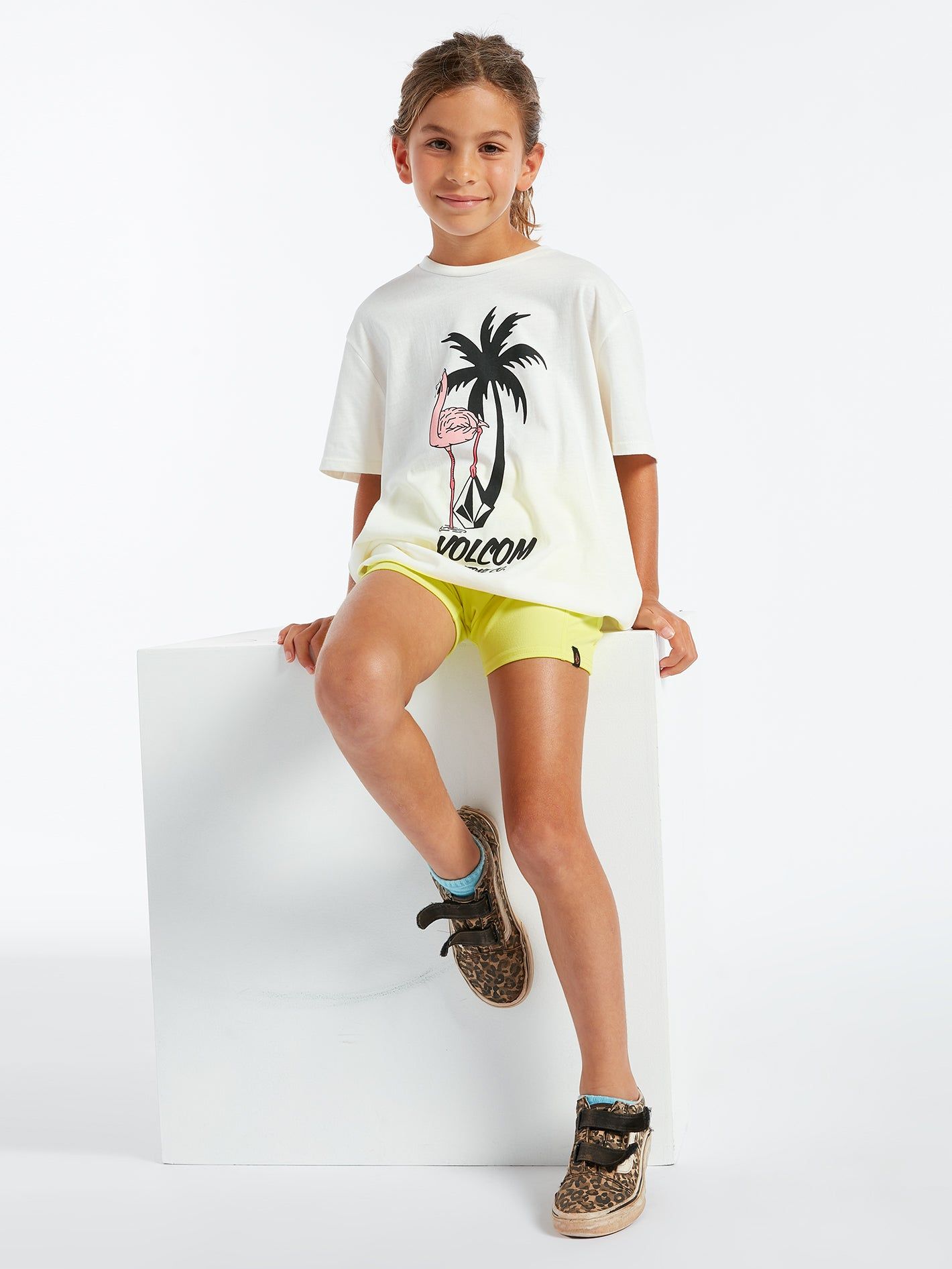 Girls Truly Stoked Boyfriend Tee - Star White sold by Volcom product image thumbnail 3