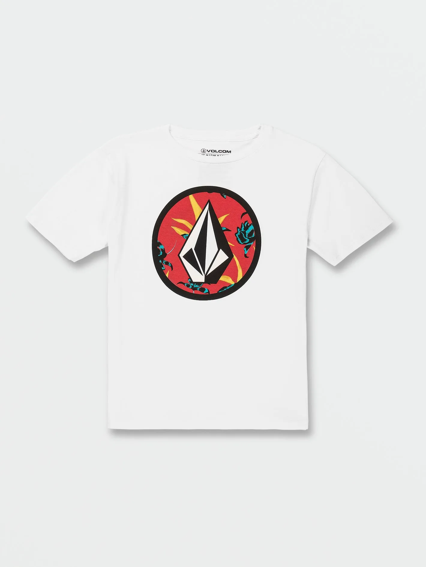 Little Boys Circle Stone Short Sleeve Tee - White Combo sold by Volcom