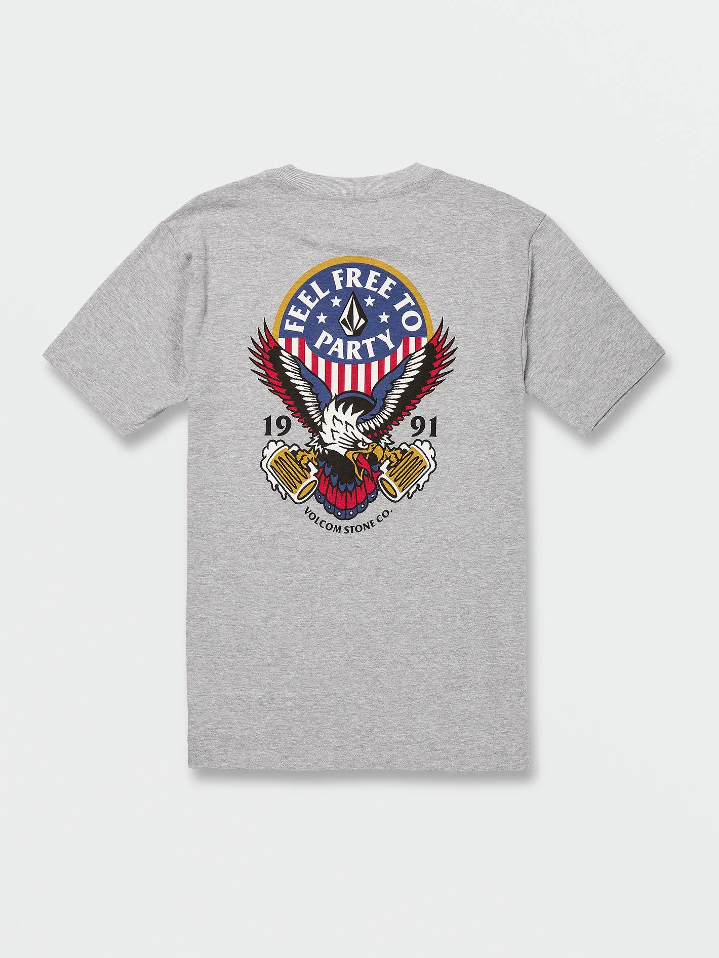 Freedomeagle Short Sleeve Tee - Heather Grey sold by Volcom product image thumbnail 4