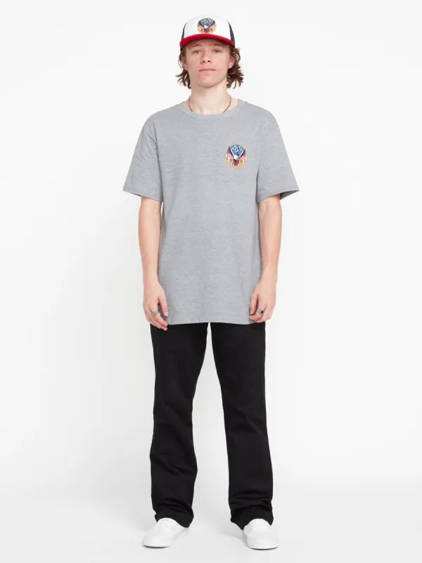 Freedomeagle Short Sleeve Tee - Heather Grey made by Volcom