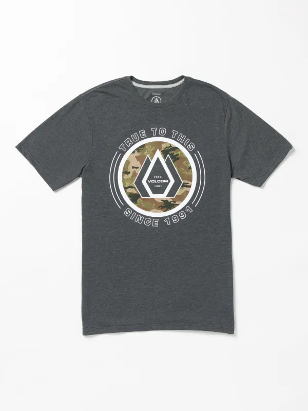 Little Boys Linkfill Short Sleeve Tee - Black Heather sold by Volcom