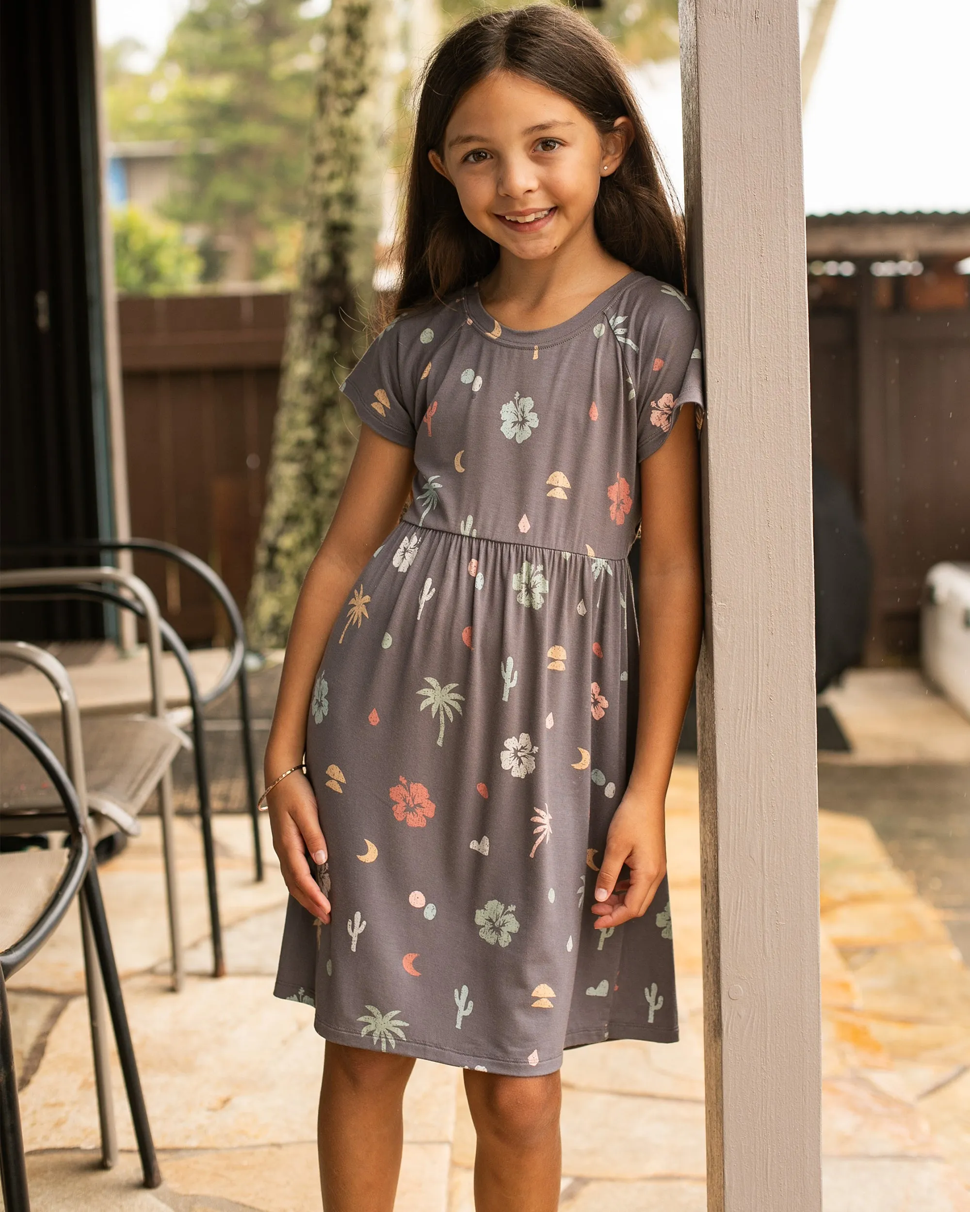 Big Girls Moondazed Dress - Dark Grey sold by Volcom