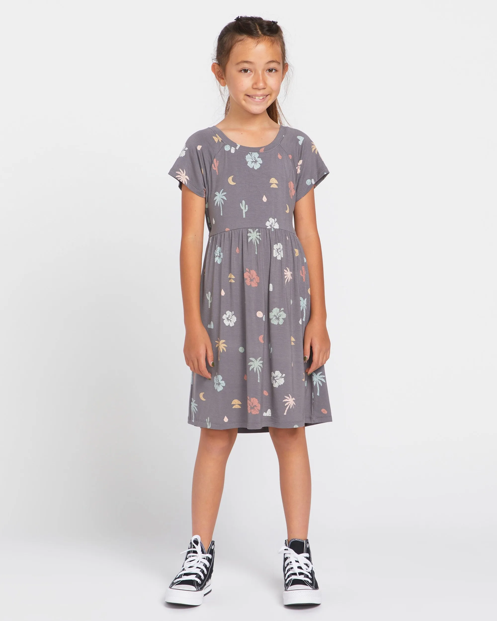 Big Girls Moondazed Dress - Dark Grey sold by Volcom product image thumbnail 3