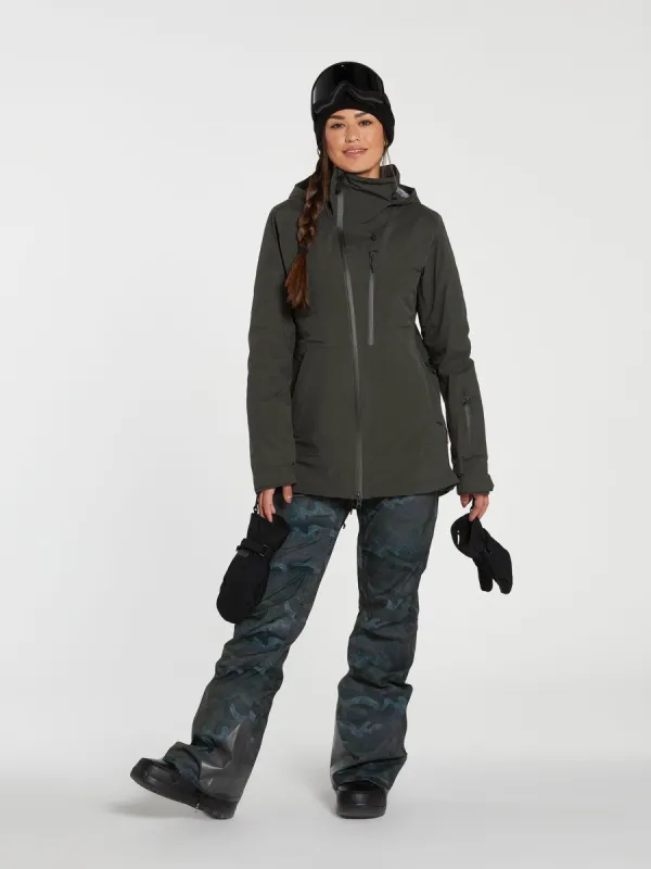 Womens Flor Stretch Gore Pant - Covert Green (2022) sold by Volcom