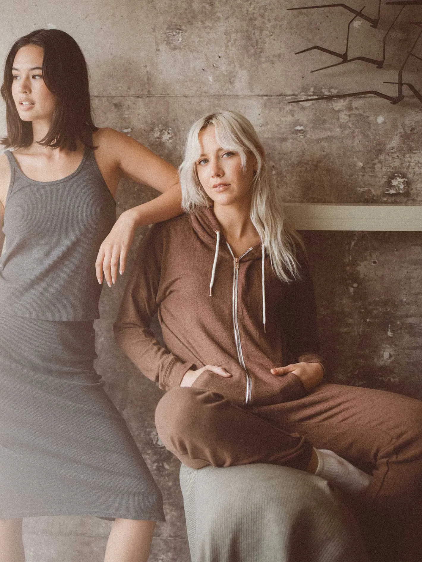 Lived in Lounge Zip Jacket - Chocolate sold by Volcom product image thumbnail 2