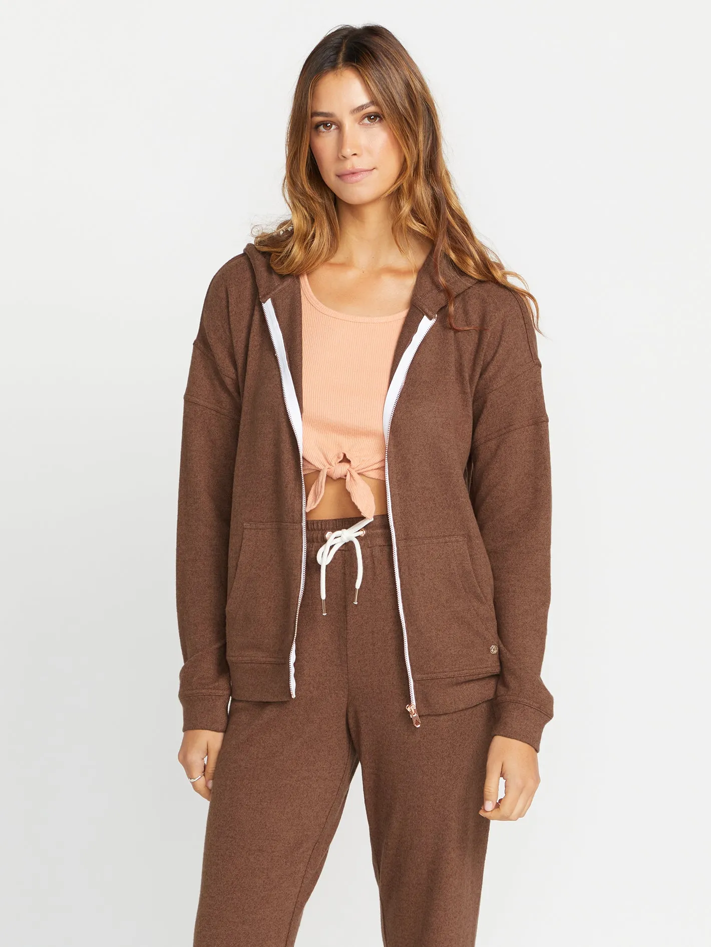 Lived in Lounge Zip Jacket - Chocolate sold by Volcom product image thumbnail 3