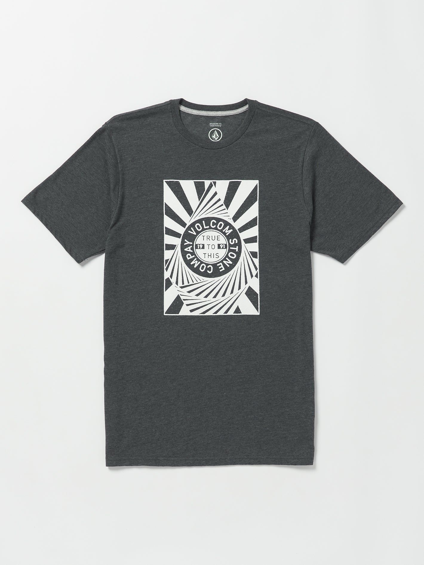Vexer Short Sleeve Tee - Dark Black Heather sold by Volcom