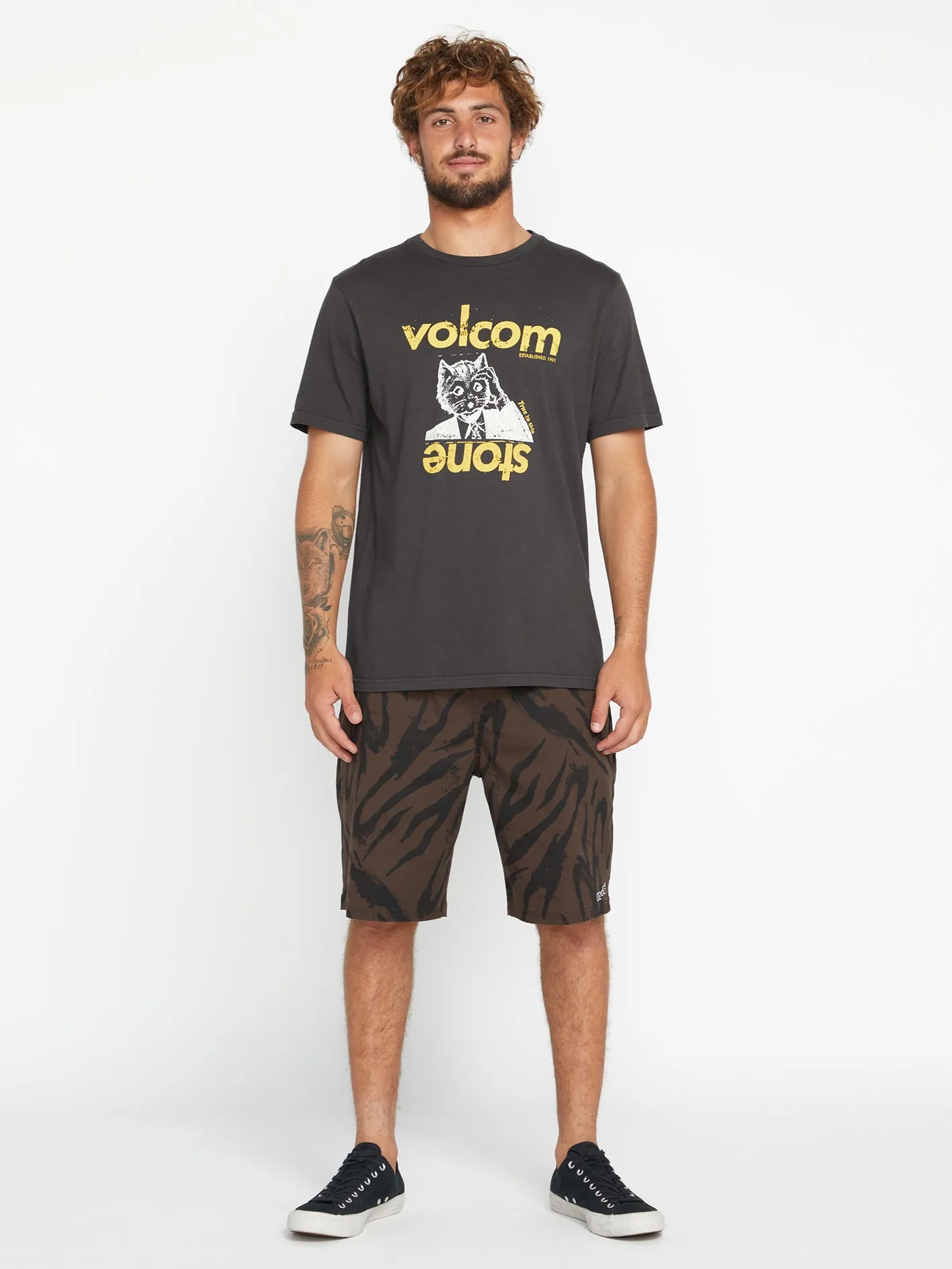 Stonepur Short Sleeve Tee - Vintage Blue sold by Volcom