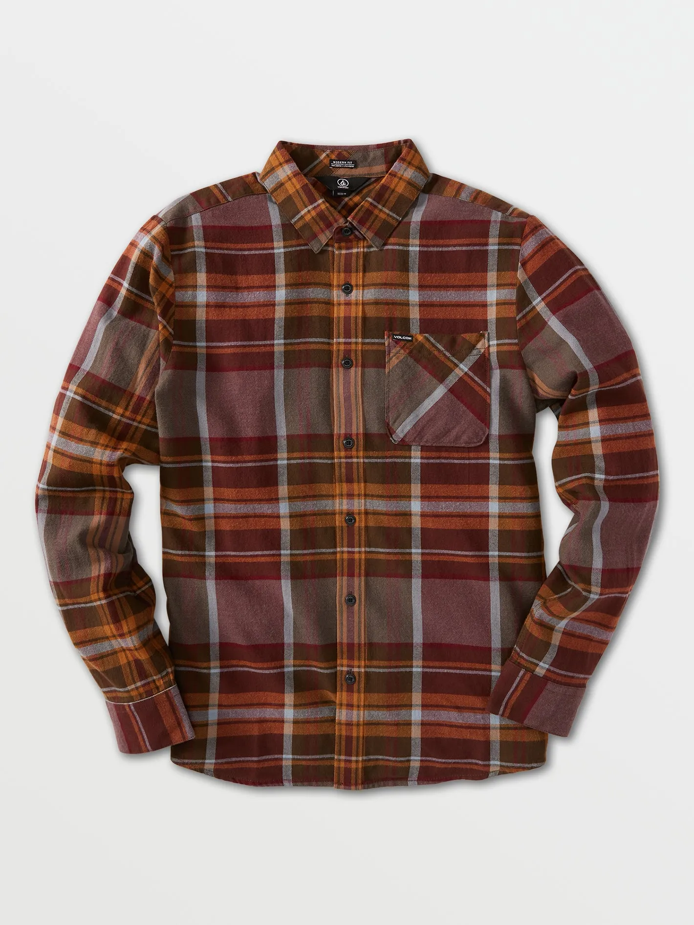 Caden Plaid Long Sleeve Flannel - Port sold by Volcom product image thumbnail 3