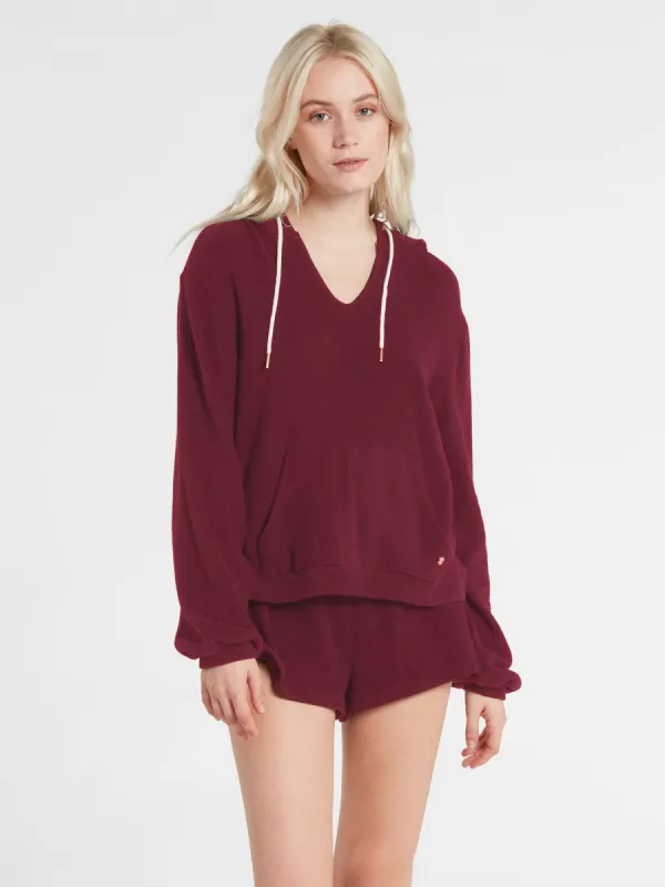 Lived In Lounge Poncho - Bark Brown sold by Volcom