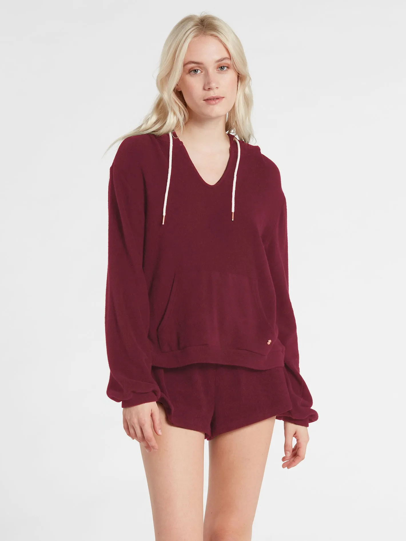 Lived In Lounge Poncho - Bark Brown sold by Volcom