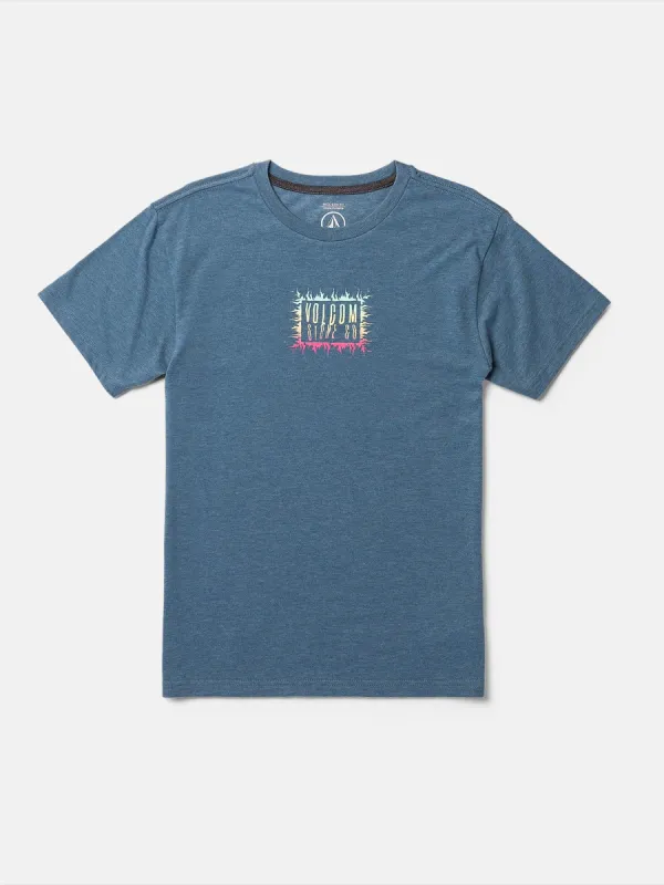 Little Boys Primed Short Sleeve Tee - Stone Blue Heather sold by Volcom