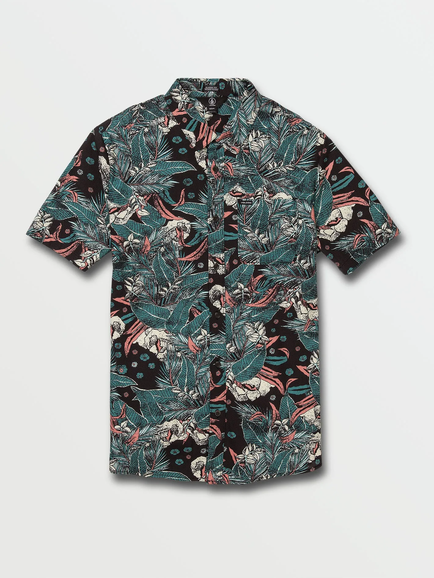 Nada Floral Short Sleeve Shirt - Black sold by Volcom product image thumbnail 3