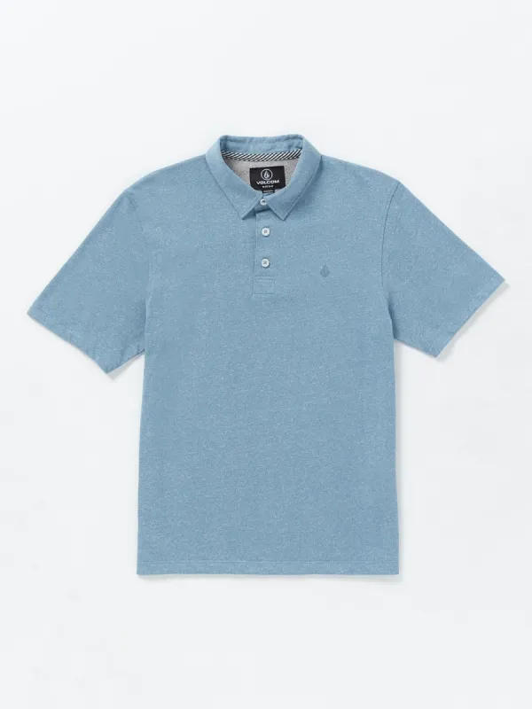 Big Boys Wowzer Polo Short Sleeve Shirt - Stone Blue sold by Volcom