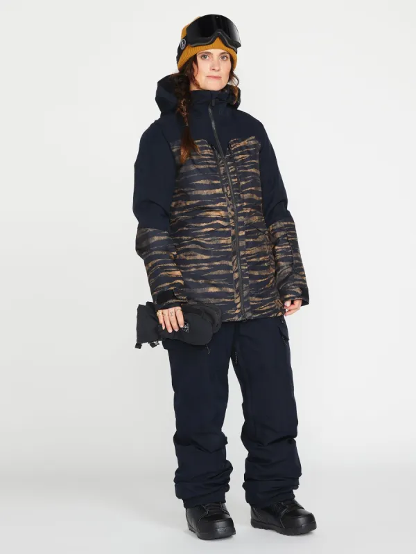 Womens Creston 3Dstretch Bib Overall - Black (2022) sold by Volcom