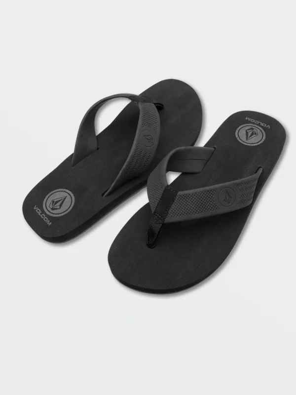 Daycation Sandals - Black Destructo sold by Volcom