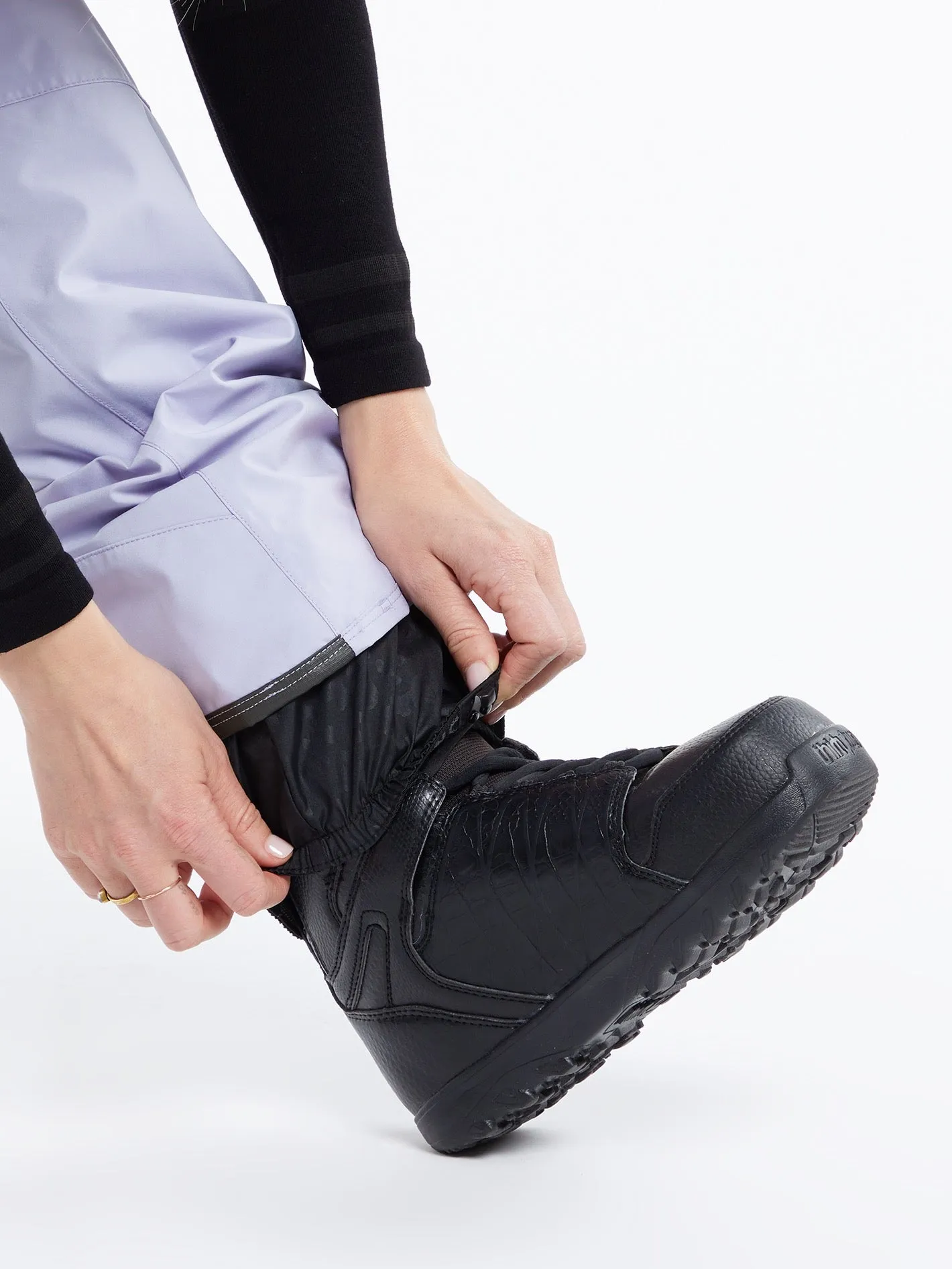 Womens Elm Stretch Gore Bib Overalls - Lilac Ash sold by Volcom product image thumbnail 5