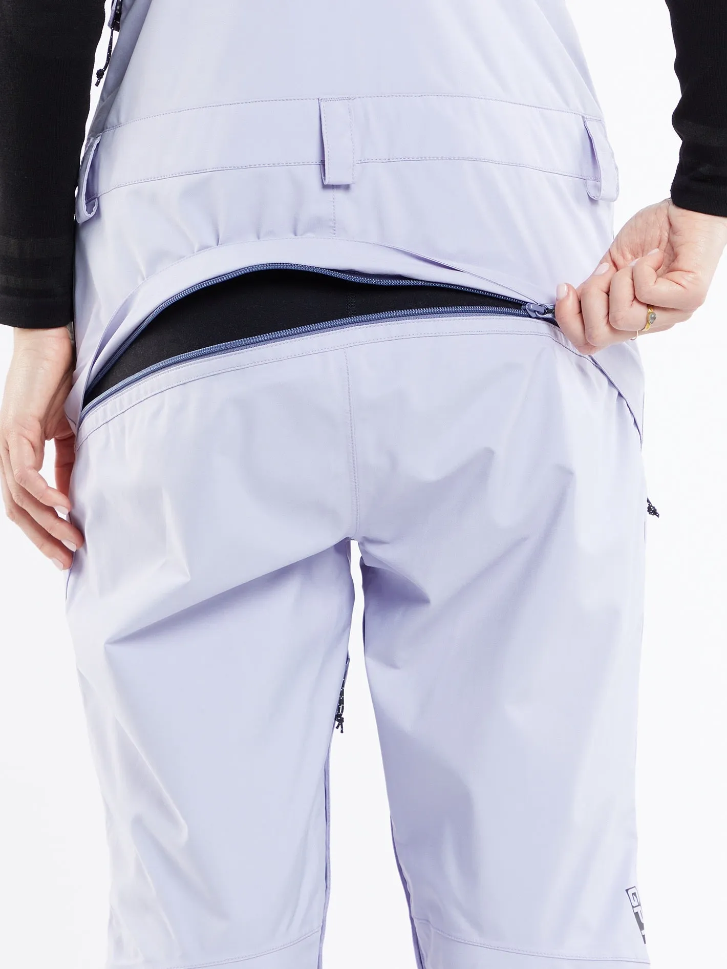 Womens Elm Stretch Gore Bib Overalls - Lilac Ash sold by Volcom product image thumbnail 3