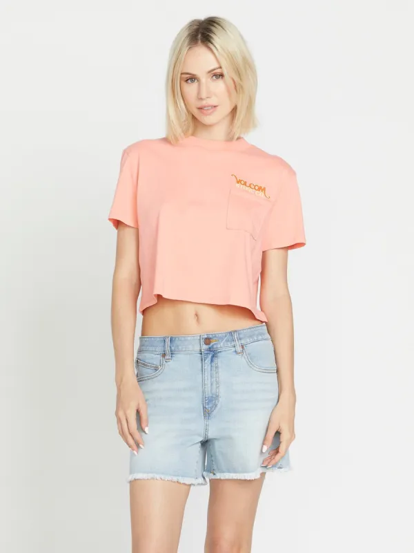 Pocket Dial Tee - Reef Pink sold by Volcom