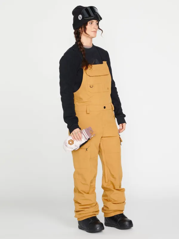 Womens Creston 3Dstretch Bib Overall - Caramel (2022) sold by Volcom