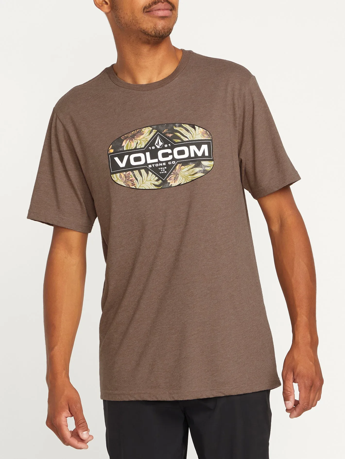 Refilled Short Sleeve Tee - Cocoa Heather sold by Volcom product image thumbnail 2