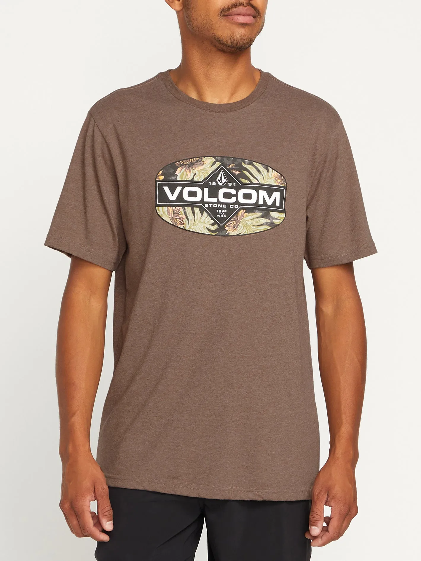 Refilled Short Sleeve Tee - Cocoa Heather sold by Volcom