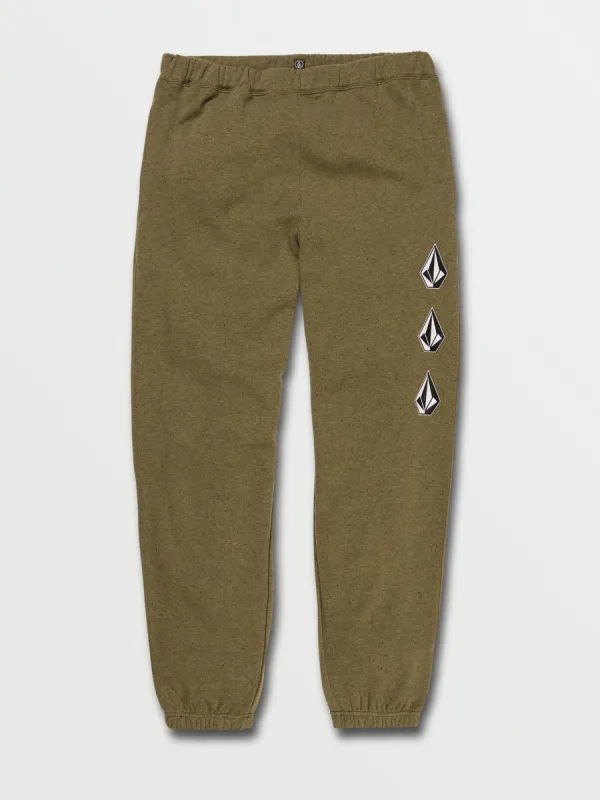 Iconic Stone Plus Fleece Pants - Martini Olive sold by Volcom