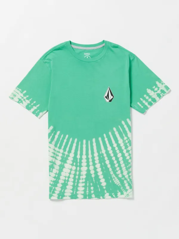 Little Boys Iconic Stone Dye Short Sleeve Tee - Mediterranean sold by Volcom