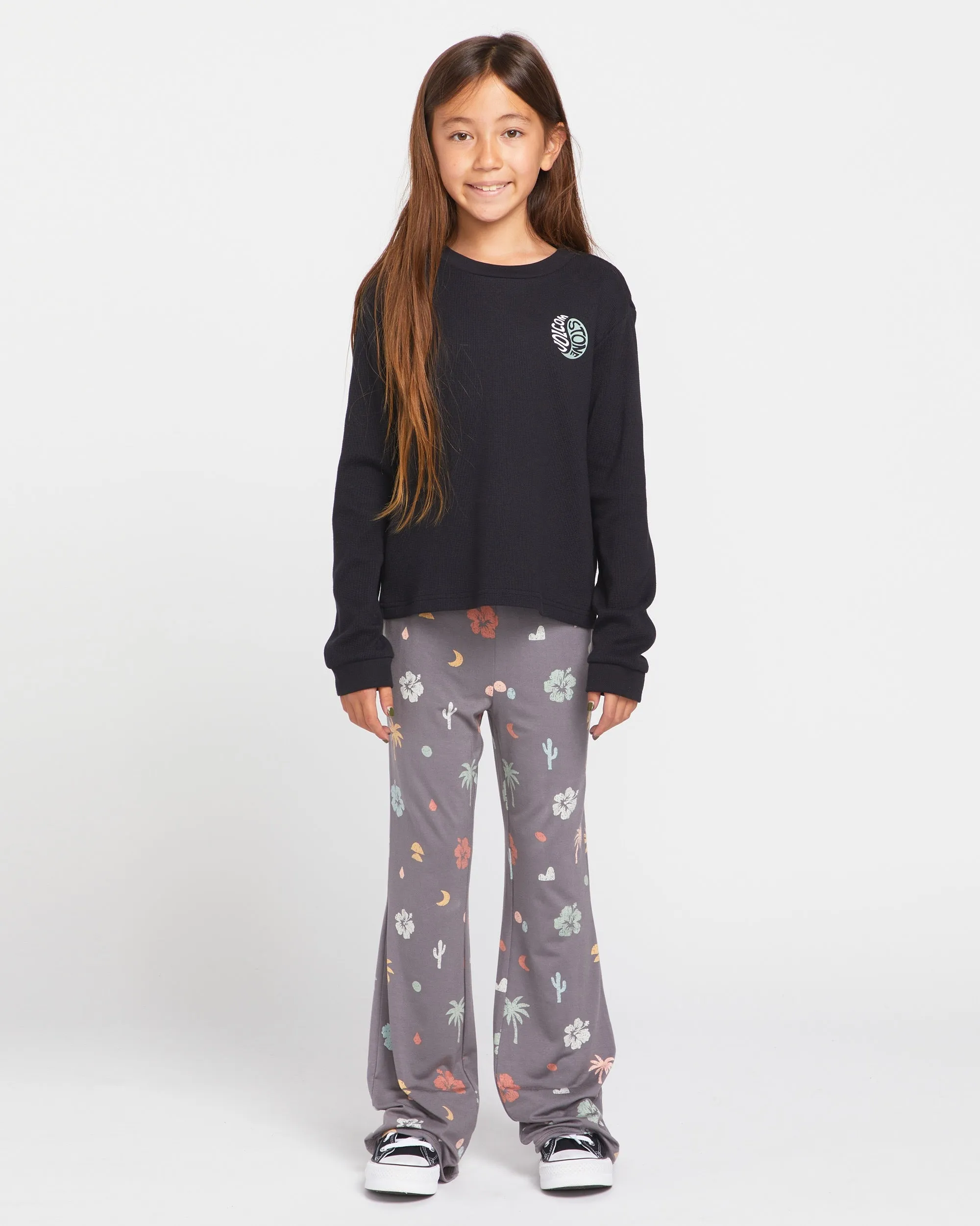 Big Girls Thermality Long Sleeve Shirt - Black sold by Volcom