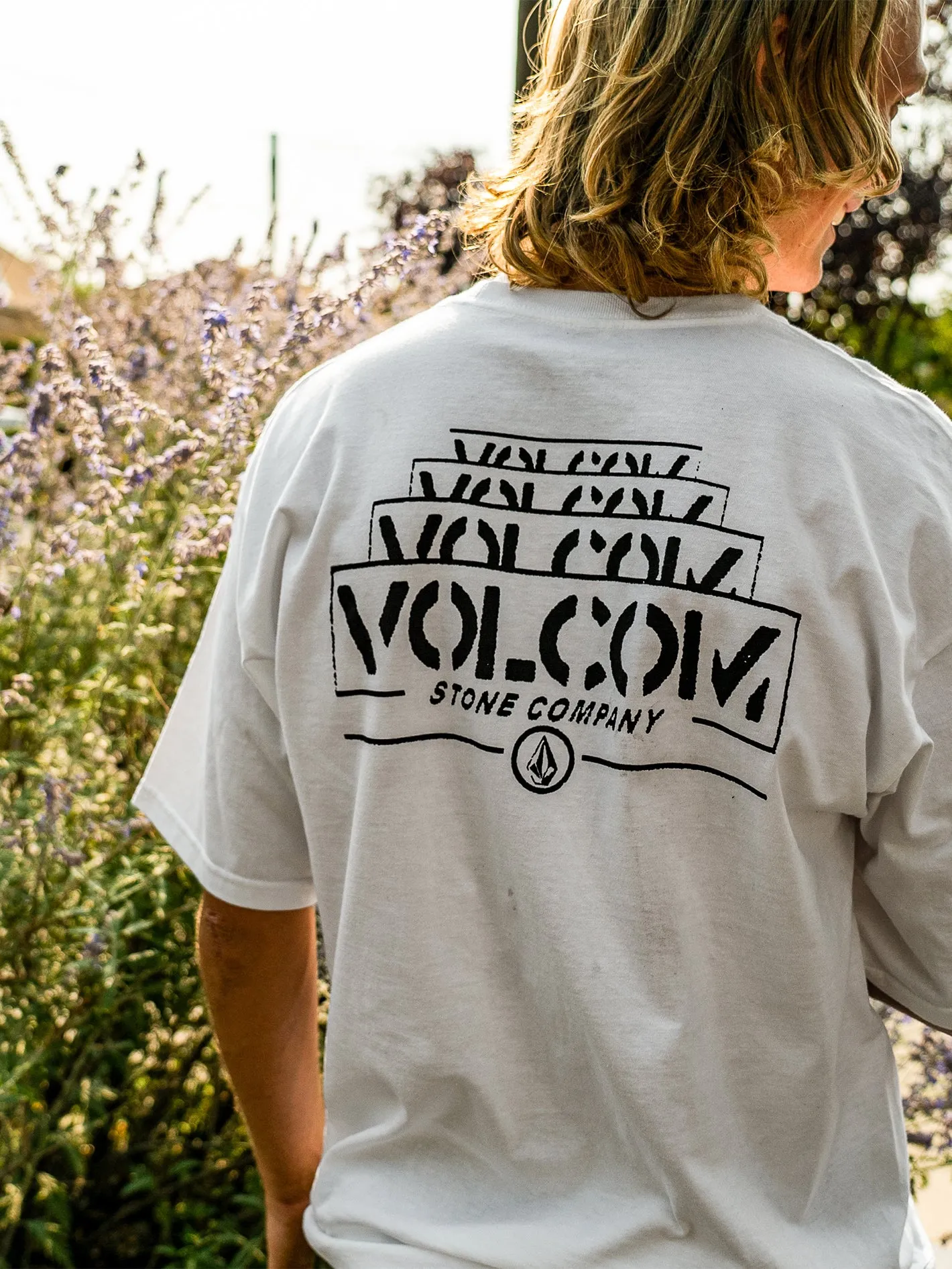 Repeater Short Sleeve Tee - White sold by Volcom product image thumbnail 2