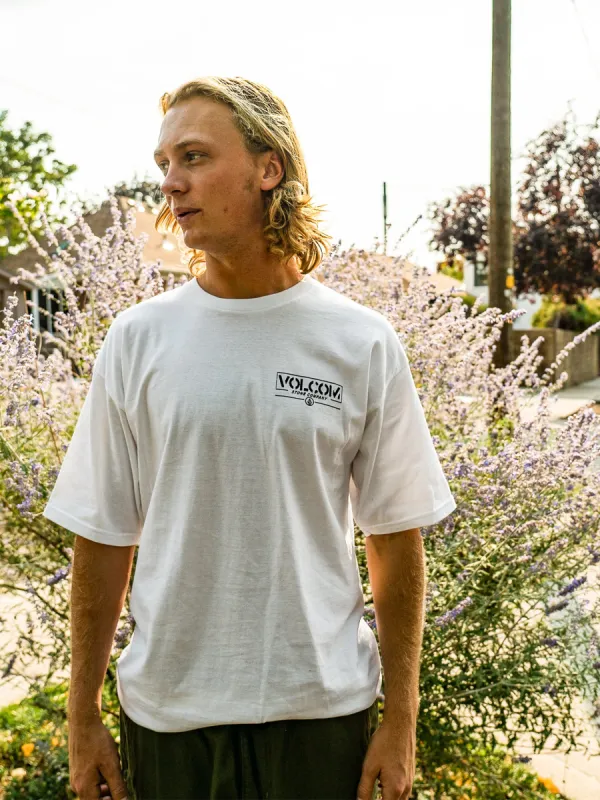 Repeater Short Sleeve Tee - White sold by Volcom