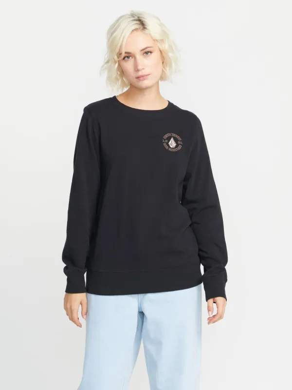 Truly Deal Crew Sweatshirt - Black sold by Volcom