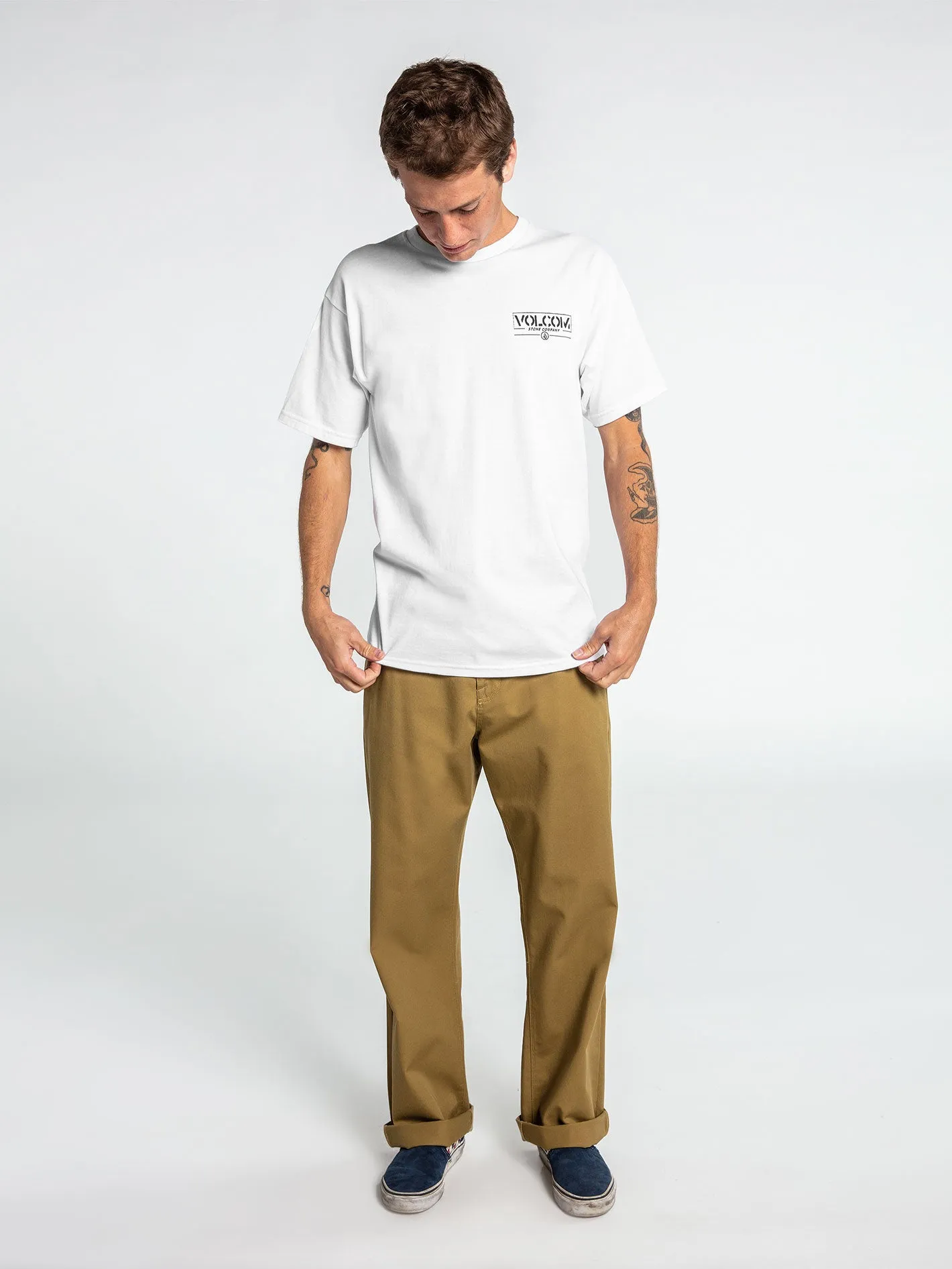 Repeater Short Sleeve Tee - White sold by Volcom product image thumbnail 3