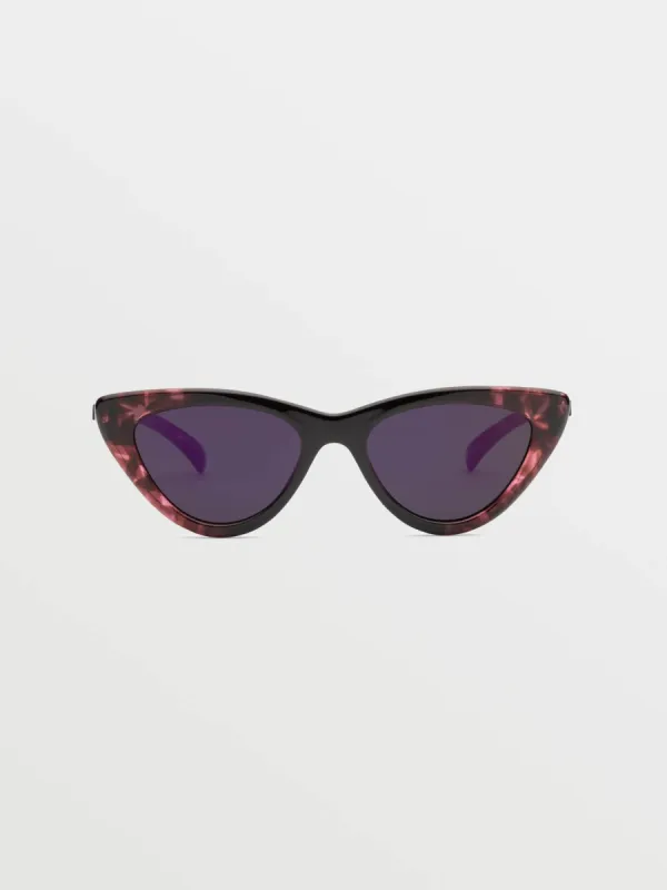 Knife Sunglasses - Gloss Purple Tort/Gray Purple Chrome sold by Volcom